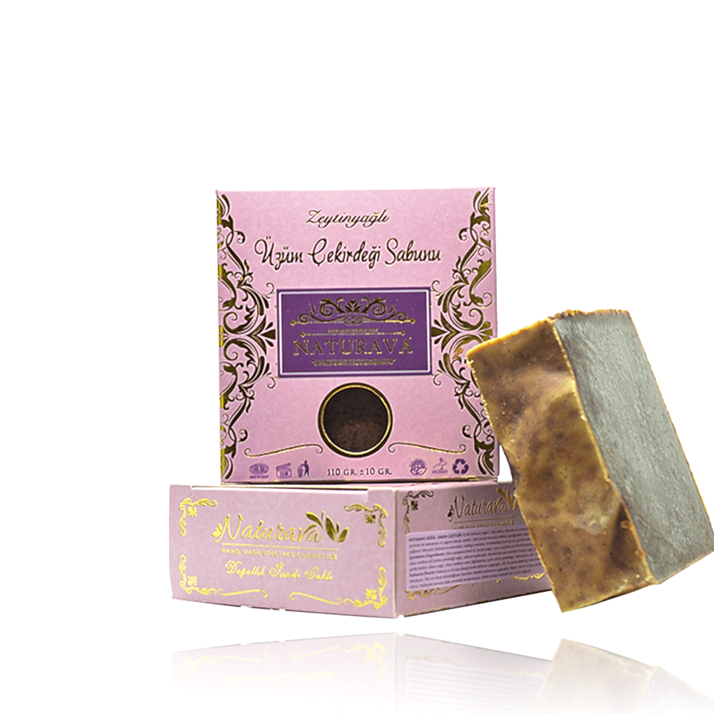 Naturava Doğal Kozmetik Doğal Üzüm Çekirdeği Sabunu