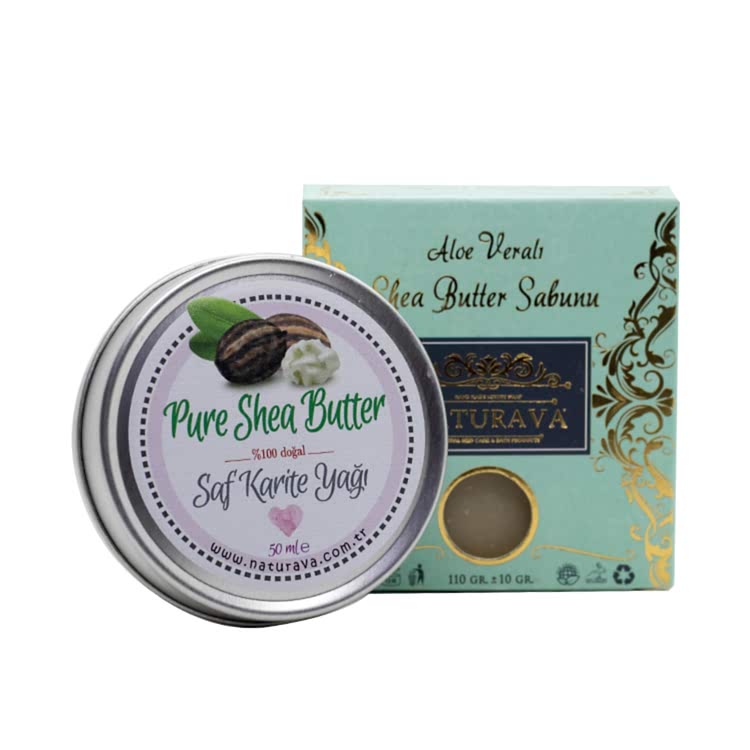 1062 Naturava Shea Butter Sabunu Shea Butter Yağı İkili Set