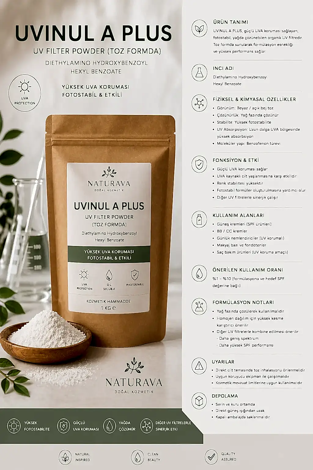 UVINUL A PLUS - YENİ NESİL UV FİLTRE