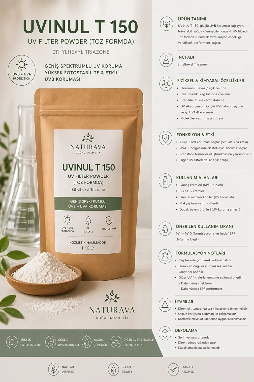 UVINUL T 150 - YENİ NESİL UV FİLTRE